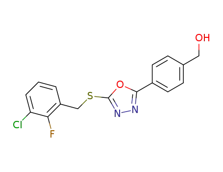 (4-{5-[(3-chloro-2-fluorobenzyl)thio]-1,3,4-oxadiazol-2-yl}phenyl)methanol