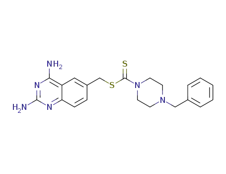 (2,4-diaminoquinazolin-6-yl)methyl 4-benzylpiperazine-1-carbodithioate