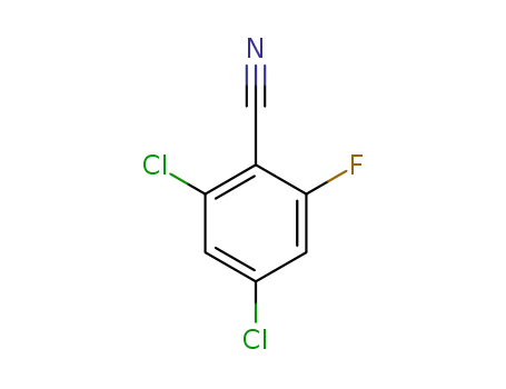 Molecular Structure of 1349718-98-4 (2,4-Dichloro-6-fluorobenzonitrile)