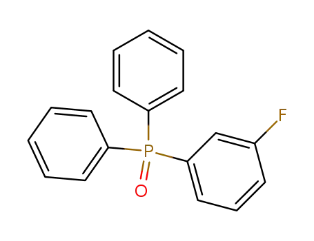 Molecular Structure of 54300-35-5 (Phosphine oxide, (3-fluorophenyl)diphenyl-)