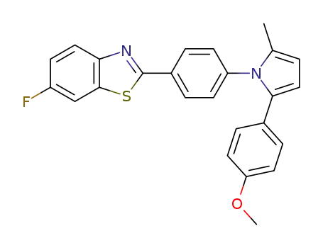 6-fluoro-2-(4-(2-(4-methoxyphenyl)-5-methyl-1H-pyrrol-1-yl)phenyl)benzo[d]thiazole