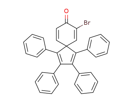Molecular Structure of 1313574-51-4 (7-bromo-8-oxo-1,2,3,4-tetraphenylspiro[4.5]deca-1,3,6,9-tetraene)
