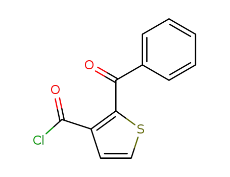 Molecular Structure of 63600-02-2 (3-Thiophenecarbonyl chloride, 2-benzoyl-)