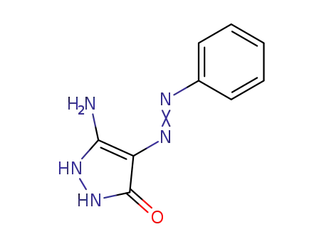 Molecular Structure of 6627-93-6 (3-AMINO-5-HYDROXY-4-PHENYLAZOPYRAZOLE)
