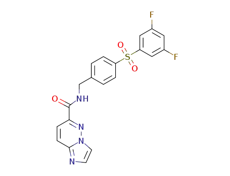 imidazo[1.2-b]pyridazine-6-carboxylic acid 4-(3,5-difluorobenzenesulfonyl)benzylamide