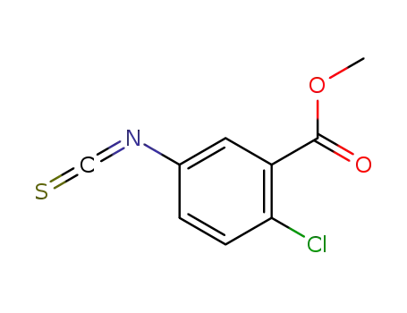 Molecular Structure of 91151-68-7 (3-Methoxycarbonyl-4-chlorophenylisothiocyanate)