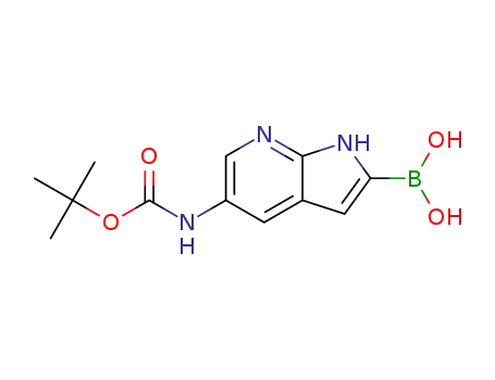 [5-(tert-butoxycarbonylamino)-1H-pyrrolo[2,3-b]pyridin-2-yl]boronic acid