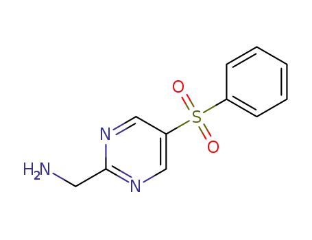 [5-(benzenesulfonyl)pyrimidin-2-yl]methanamine