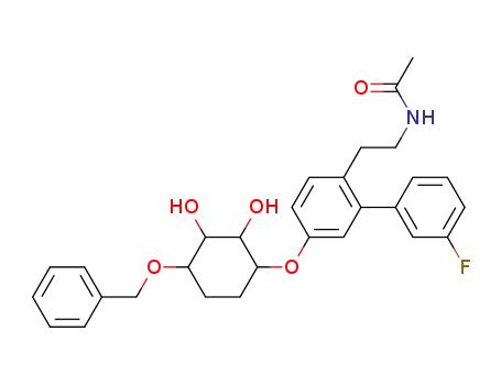 N-(2-(5-{[4-(benzyloxy)-2,3-dihydroxycyclohexyl]oxy}-3'-fluoro-[1,1'-biphenyl]-2-yl)ethyl)acetamide