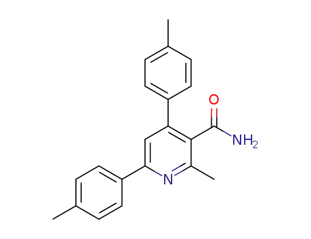 Molecular Structure of 1398101-54-6 (4,6-bis(4-methylphenyl)-2-methylnicotinamide)