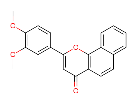 Molecular Structure of 14756-24-2 (3',4'-DiMethoxy-α-naphthoflavone)