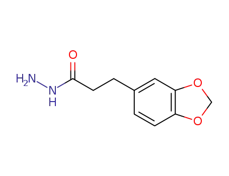Molecular Structure of 88368-72-3 (3-(Benzo[D][1,3]Dioxol-6-Yl)Propane-Hydrazide)
