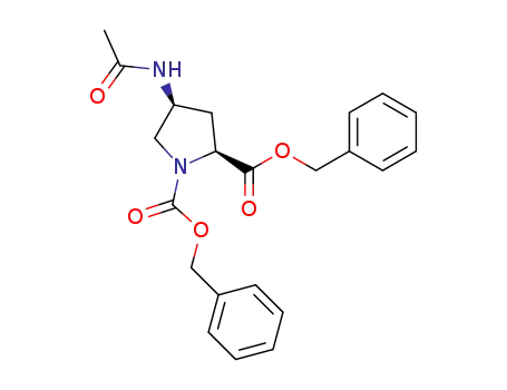 (2S,4S)-4-acetamido-1,2-dibenzyloxycarbonylpyrrolidine