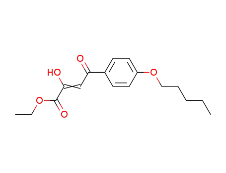 Molecular Structure of 84424-70-4 (ethyl 2-hydroxy-4-oxo-4-(4-pentoxyphenyl)-2-butenoate)