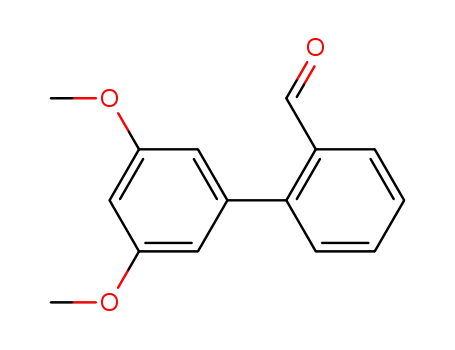 Molecular Structure of 445262-62-4 (3',5'-dimethoxy-[1,1'-biphenyl]-2-carbaldehyde)