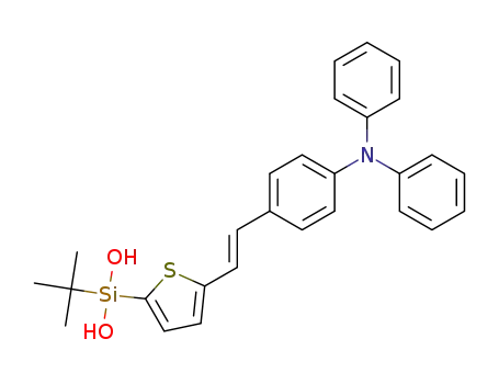 (E)-[2-(2-(4-diphenylaminophenyl)vinyl)thien-5-yl](tert-butyl)silandiol
