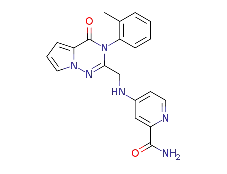 4-((4-oxo-3-o-tolyl-3,4-dihydropyrrolo[1,2-f][1,2,4]triazin-2-yl)methylamino)picolinamide