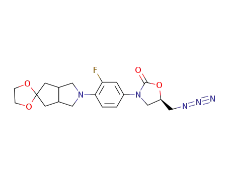 (5R)-5-(azidomethyl)-3-(3-fluoro-4-(tetrahydro-1H-spiro[cyclopenta[c]pyrrole-5,2'-[1,3]dioxolane]-2(3H)-yl)phenyl)-oxazolidin-2-one