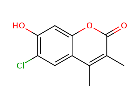 6-chloro-7-hydroxy-3,4-dimethyl-2H-chromen-2-one