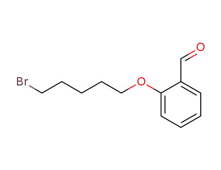 Molecular Structure of 102684-67-3 (Benzaldehyde, 2-[(5-bromopentyl)oxy]-)