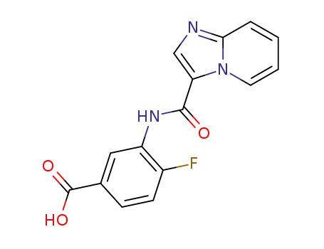 4-fluoro-3-(imidazo[1,2-a]pyridine-3-carboxamido)benzoic acid