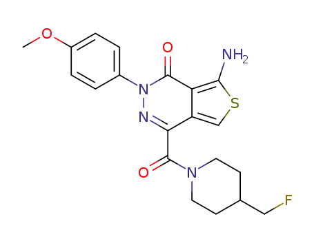 C<sub>20</sub>H<sub>21</sub>FN<sub>4</sub>O<sub>3</sub>S