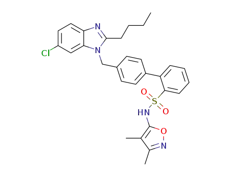 4'-[(2-butyl-6-chloro-1H-benzimidazol-1-yl)methyl]-N-(3,4-dimethyl-5-isoxazolyl)-[1,1'-biphenyl]-2-sulfonamide