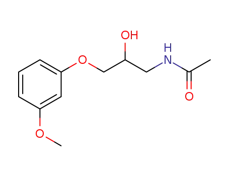 Molecular Structure of 1612190-34-7 (N-[2-hydroxy-3-(3-methoxyphenoxy)propyl]acetamide)