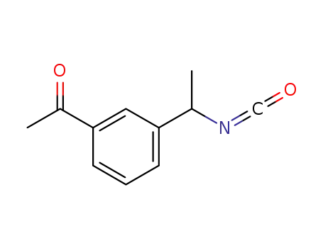 1-(3-(1-isocyanatoethyl)phenyl)ethanone