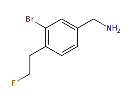 1-[3-bromo-4-(2-fluoroethyl)phenyl]methanamine