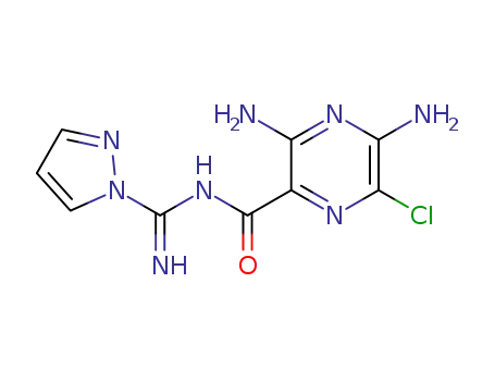 3,5-diamino-6-chloro-N-[(1H-pyrazol-1-yl)methanimidoyl]pyrazine-2-carboxamide