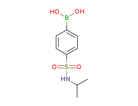 Molecular Structure of 850589-31-0 (4-(N-ISOPROPYLSULFAMOYL)PHENYLBORONIC ACID)