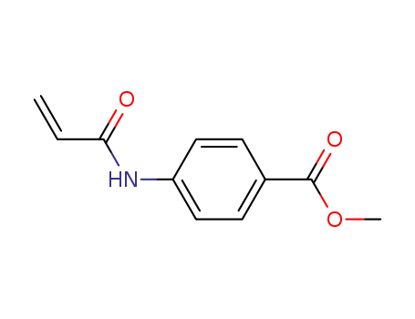 Molecular Structure of 131089-15-1 (Benzoic acid, 4-[(1-oxo-2-propenyl)amino]-, methyl ester (9CI))