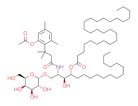 (2S,3S,4R)-1-O-α-D-galactopyranosyl-4-hexacosanoyl-2-(3-(2-acetoxy-4,6-dimethylphenyl)-3,3-dimethylpropionoylamino)octadecane-1,3,4-triol