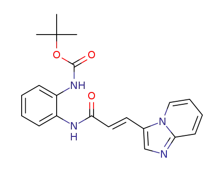 (E)-tert-butyl (2-(3-(imidazo[1,2-a]pyridin-3-yl)acrylamido)phenyl)carbamate