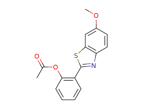 2-(6-methoxybenzo[d]thiazol-2-yl)phenyl acetate