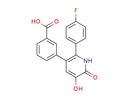 3-(2-(4-fluorophenyl)-5-hydroxy-6-oxo-1,6-dihydropyridin-3-yl)benzoic acid