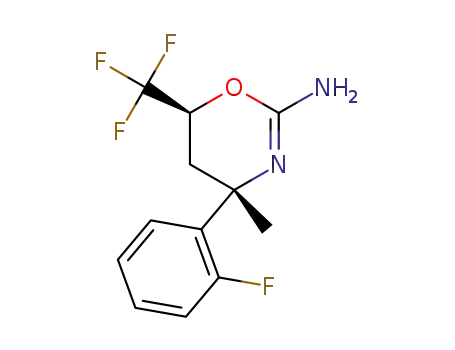 (4S,6S)-4-(2-fluorophenyl)-4-methyl-6-(trifluoromethyl)-5,6-dihydro-4H-1,3-oxazin-2-amine