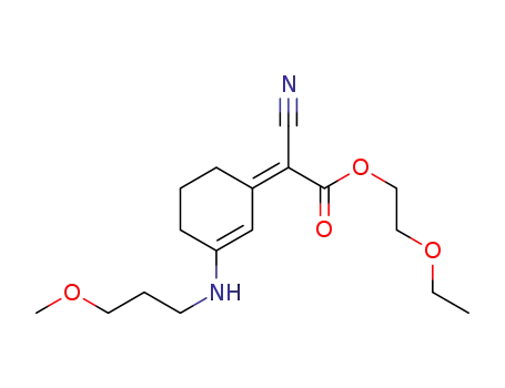 2-ethoxyethyl (2Z)-cyano{3-[(3-methoxypropyl)amino] cyclohex-2-en-1-ylidene}ethanoate