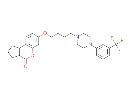 7-(4-(4-(3-(trifluoromethyl)phenyl)piperazin-1-yl)butoxy)-2,3-dihydro-cyclopenta[c]chromen-4(1H)-one