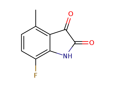 Molecular Structure of 749240-53-7 (7-Fluoro-4-Methyl Isatin)