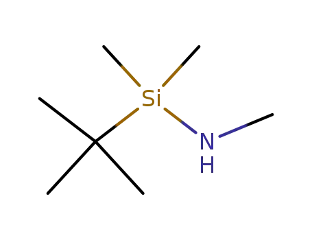 Molecular Structure of 61012-64-4 (Silanamine, 1-(1,1-dimethylethyl)-N,1,1-trimethyl-)