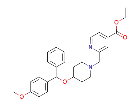 ethyl 2-{4-[(4-methoxyphenyl)phenylmethoxy]piperidin-1-ylmethyl}isonicotinate