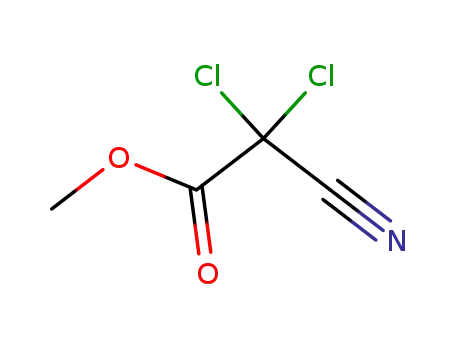 Molecular Structure of 25761-68-6 (methyl 2,2-dichloro-2-cyanoacetate)