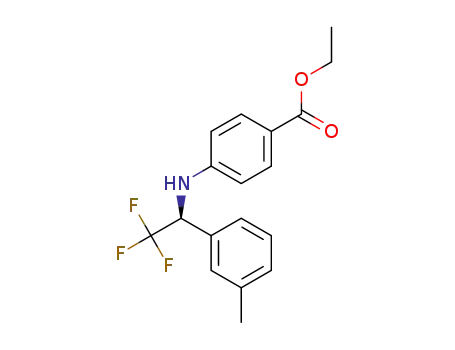 (S)-ethyl 4-((2,2,2-trifluoro-1-(m-tolyl)ethyl)amino)benzoate