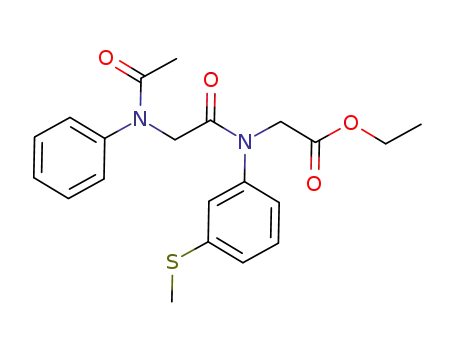ethyl 2-(N-(3-(methylthio)phenyl)-2-(N-phenylacetamido)acetamido)acetate