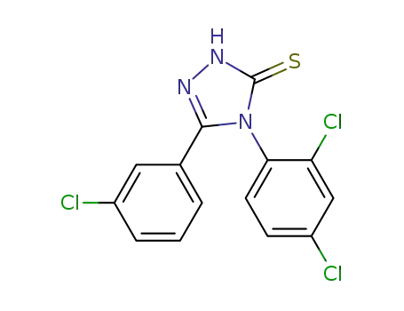 5-(3-CHLOROPHENYL)-4-(2,4-DICHLOROPHENYL)-4H-1,2,4-TRIAZOLE-3-THIOL