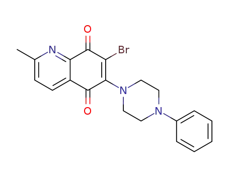 7-bromo-2-methyl-6-(4-phenylpiperazin-1-yl)quinoline-5,8-dione