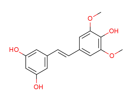 Molecular Structure of 1394048-09-9 ((E)-3,5-dimethoxy-3',4,5'-trihydroxystilbene)