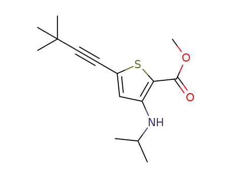 methyl 5-(3,3-dimethylbut-1-ynyl)-3-(isopropylamino)thiophene-2-carboxylate